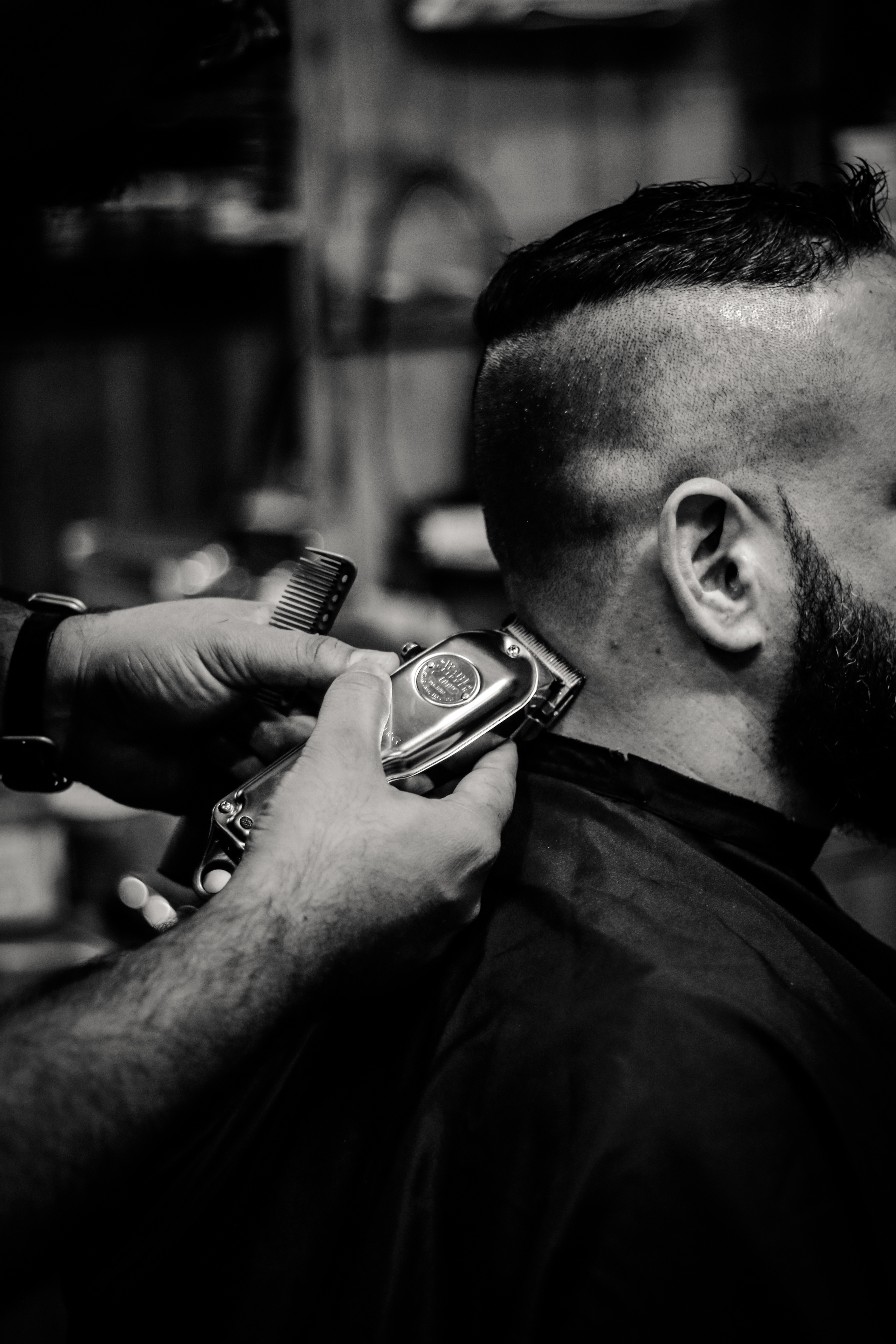 Trabajo de barbería